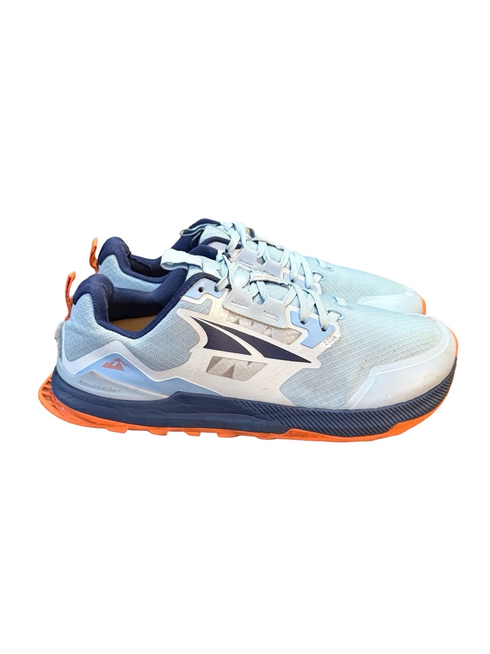 Altra Lone Peak 7 Trail Running Shoes Blue Orange Zero Drop Women’s Size 9.5